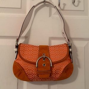Coach | orange shoulder bag